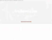Tablet Screenshot of greatsheets.com